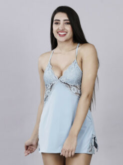 Self Design Baby Doll Fancy Nighty