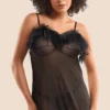 Sheer Mesh Babydoll & Robe Set