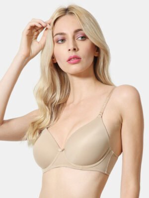 Women Underwired Black T-shirt Bra