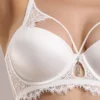 Strappy Lace Padded Wired Bra