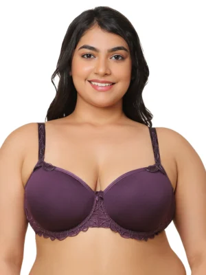 Wired Padded Spacer Cup T-Shirt Minimizer Bra