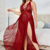Women Plus Size Long Nightwear Baby Doll