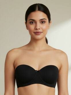 Women Underwired Black T-shirt Bra