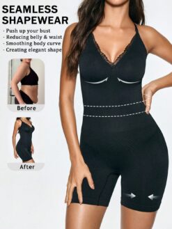 1pc Lace V-Neck Camisole Shapewear