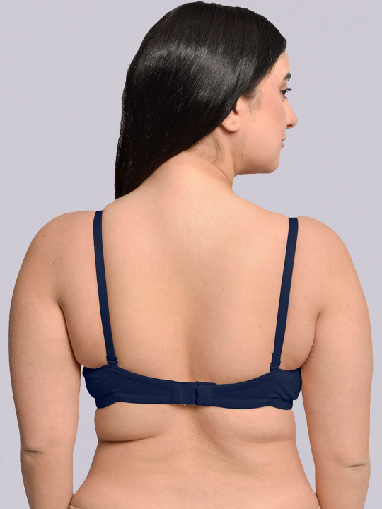 Bamboo Cotton Padded underwired Strapless Plus Size Bra