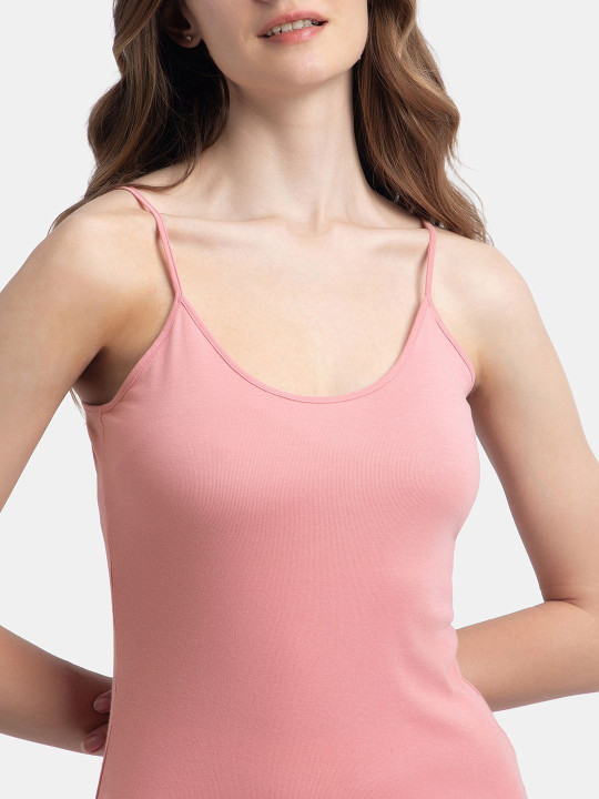 Combed Cotton Camisole with Adjustable Straps
