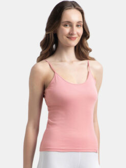 Combed Cotton Camisole with Adjustable Straps