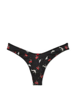 Sexy Printed Low-Rise Thong Briefs
