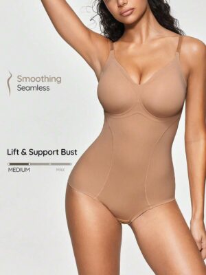Women's Simple Comfortable Cup Style Bodysuit Shapewear