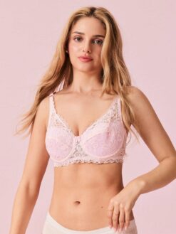 Bonmuse Floral Lace Underwire Sexy Lingerie Bra