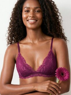 Women's Elegant Lace Lined Sexy Lingerie Bra