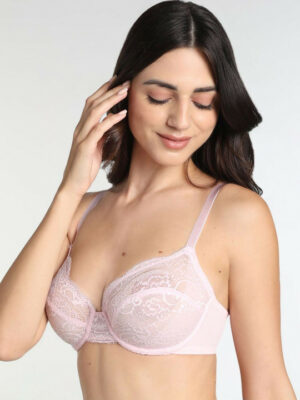 Non Padded Wired Full Cup Bridal Lace Bra