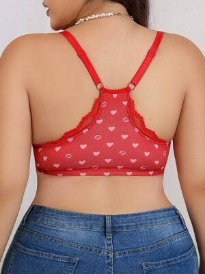 Nora Wilde 1pc Plus Size Front Closure Underwire Push Up Bra