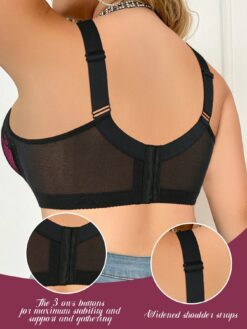 Plus Size Lace Underwire Push-Up Bra