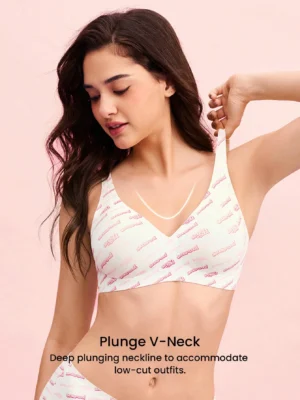 Wireless Seamless Plunge Lounge Size Freedom Bra