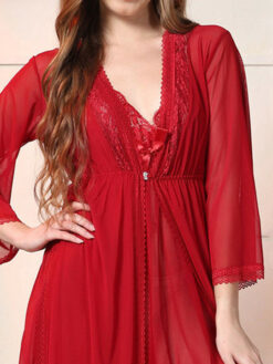 Women Net Maxi Long Nightdress