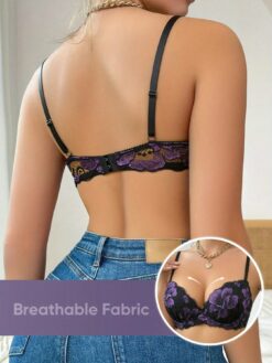 Women's Elegant Lace Lined Sexy Lingerie Bra