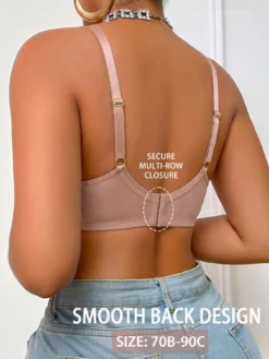 Women's Lace Patchwork Wire-Free Net Bra