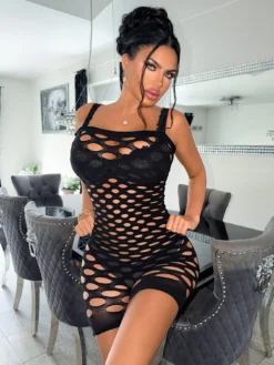 Women's Sexy Strapless Bandeau Full Body Stocking