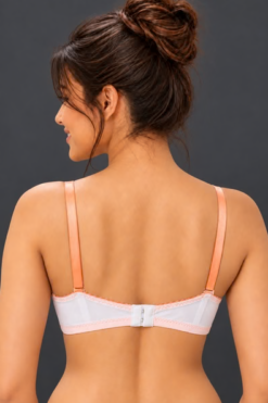 Non-Wired Full Coverage Printed Multiway T-shirt Bra in Off White