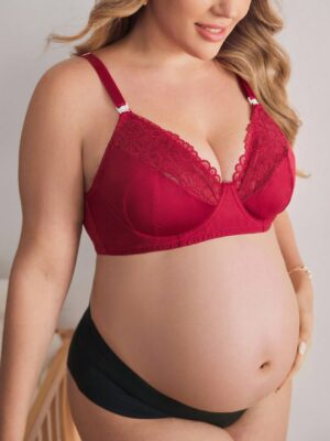 Moonlight&Mama Clip Closure Nursing Bra With Underwire